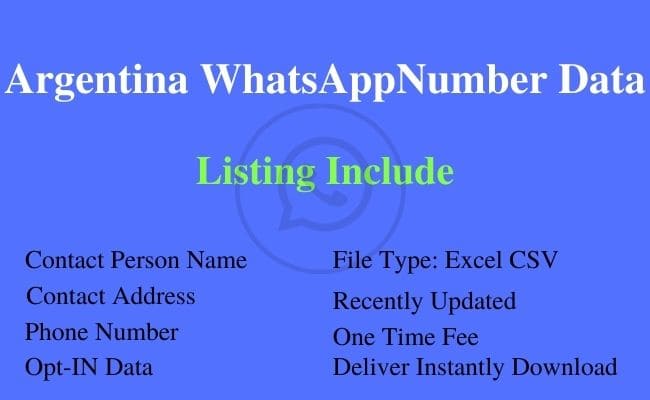 阿根廷 WhatsApp 号码列表