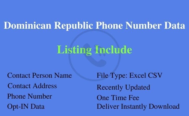 多米尼加共和国 电话号码 列表