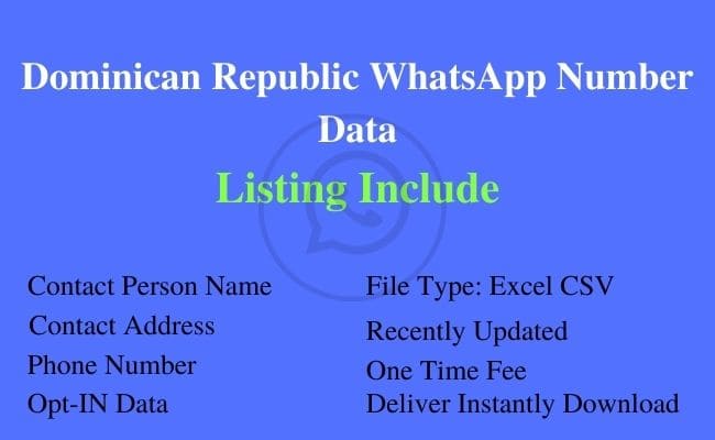 多米尼加共和国 WhatsApp 号码列表