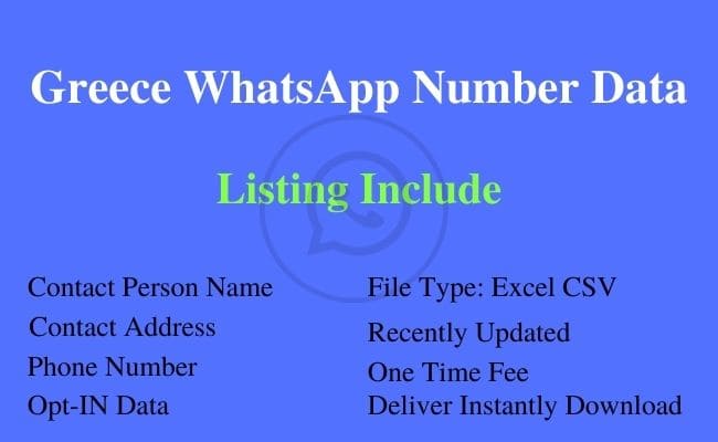希腊 WhatsApp 号码列表