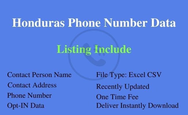 洪都拉斯 电话号码 列表