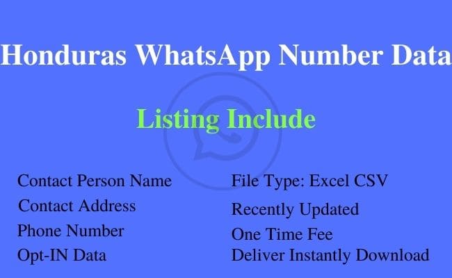 洪都拉斯 WhatsApp 号码列表