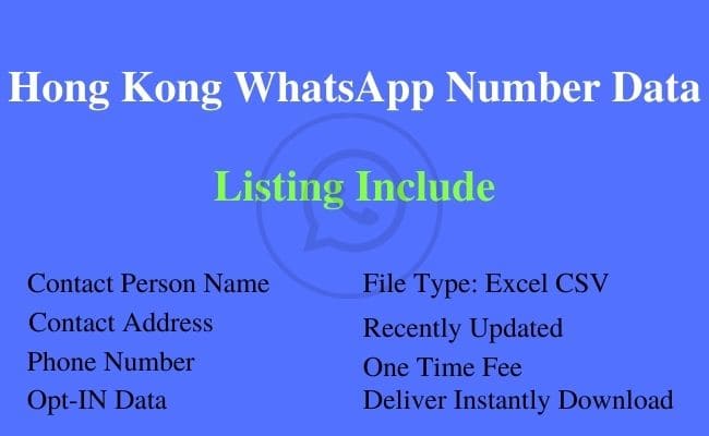 香港 WhatsApp 号码列表