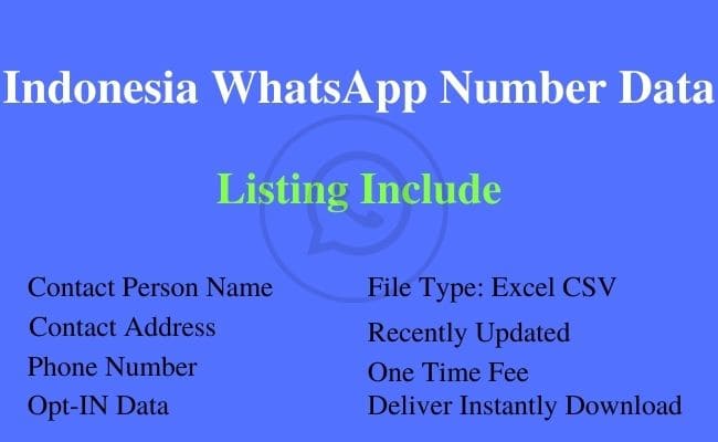 印度尼西亚 WhatsApp 号码列表