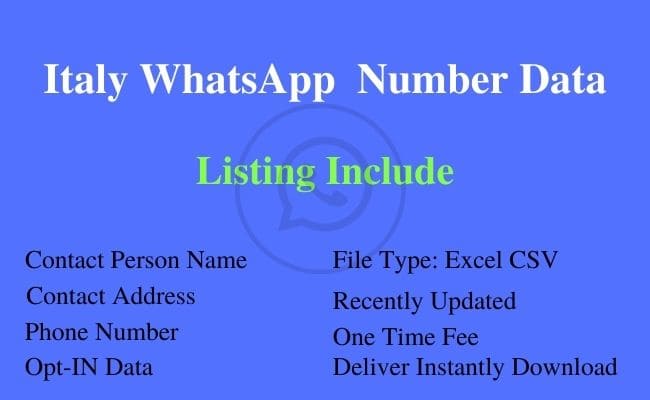 意大利 WhatsApp 号码列表