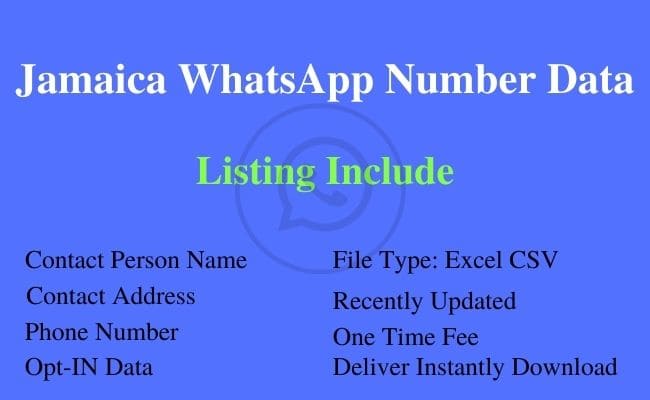 牙买加 WhatsApp 号码列表