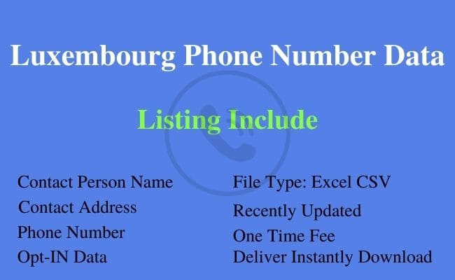 卢森堡 电话号码 列表
