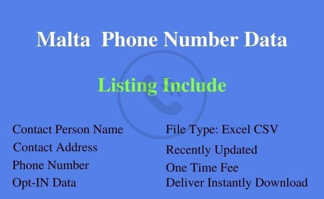 马耳他 电话号码 列表