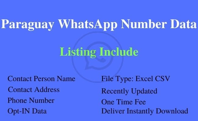 巴拉圭 WhatsApp 号码列表