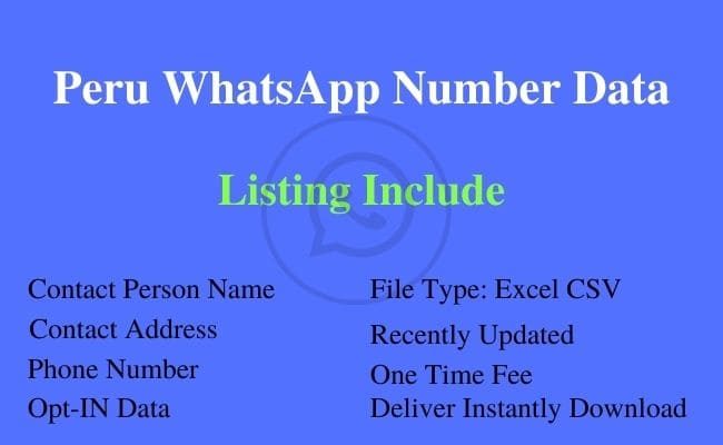 秘鲁 WhatsApp 号码列表