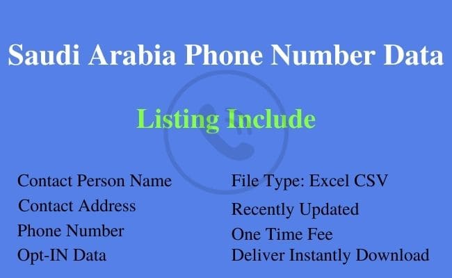 沙特阿拉伯 电话号码 列表