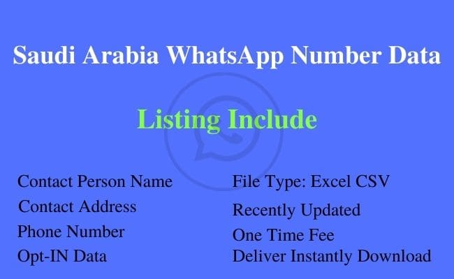 沙特阿拉伯 WhatsApp 号码列表