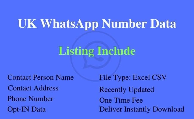 英国 WhatsApp 号码列表