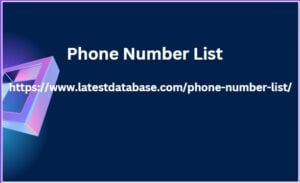 Phone Number List