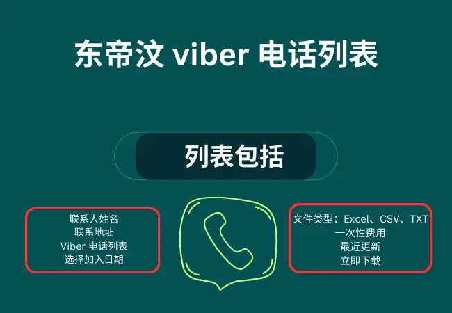 东帝汶 viber 电话列表