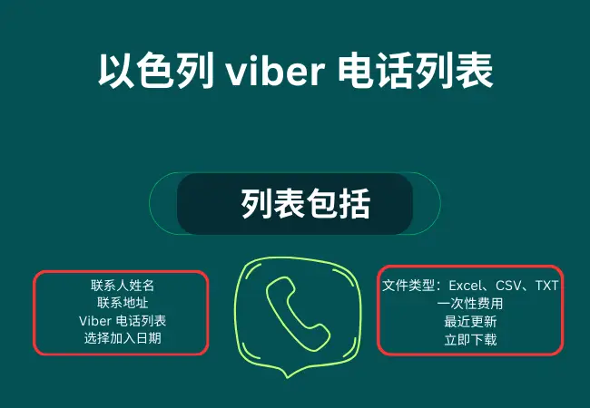以色列 viber 电话列表