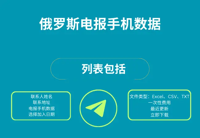 俄罗斯电报手机数据