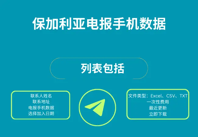 保加利亚电报手机数据