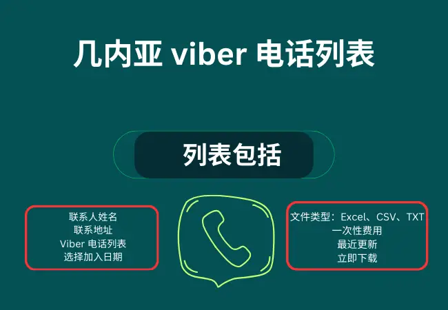 几内亚 viber 电话列表