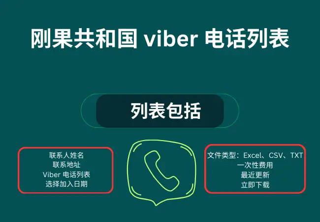 刚果共和国 viber 电话列表