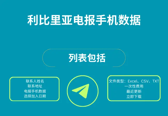 利比里亚电报手机数据