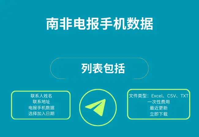 南非电报手机数据