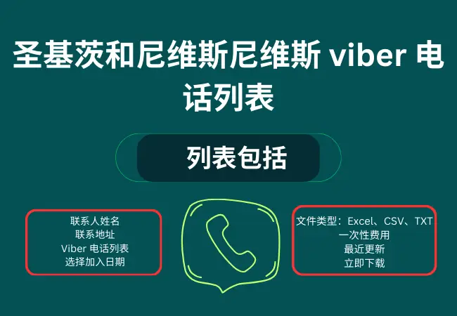 圣基茨和尼维斯尼维斯 viber 电话列表