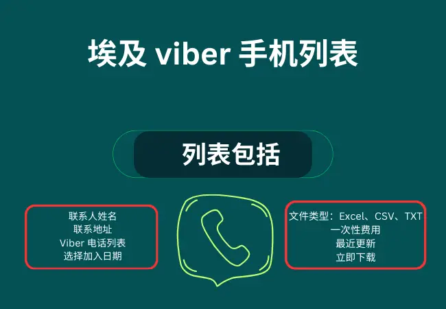 埃及 viber 手机列表