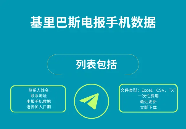 基里巴斯电报手机数据