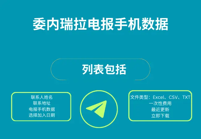 委内瑞拉电报手机数据