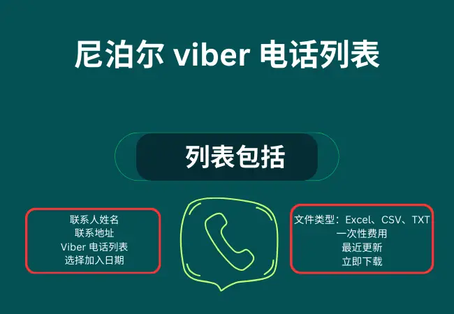 尼泊尔 viber 电话列表