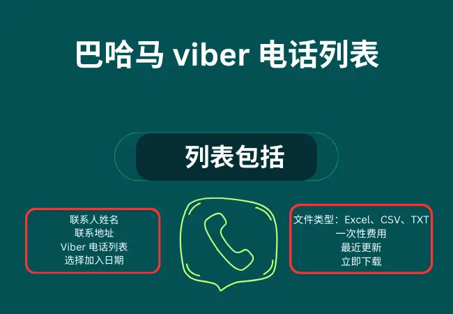 巴哈马 viber 电话列表