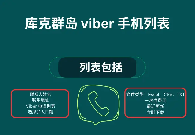 库克群岛 viber 手机列表