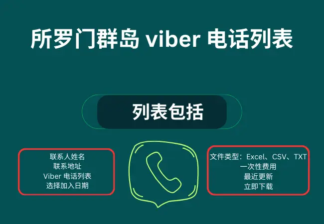 所罗门群岛 viber 电话列表