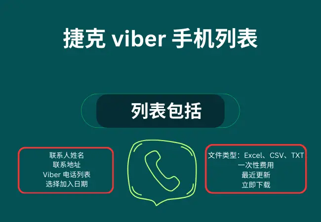 捷克 viber 手机列表