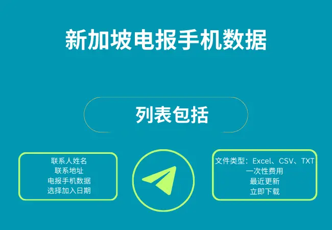 新加坡电报手机数据