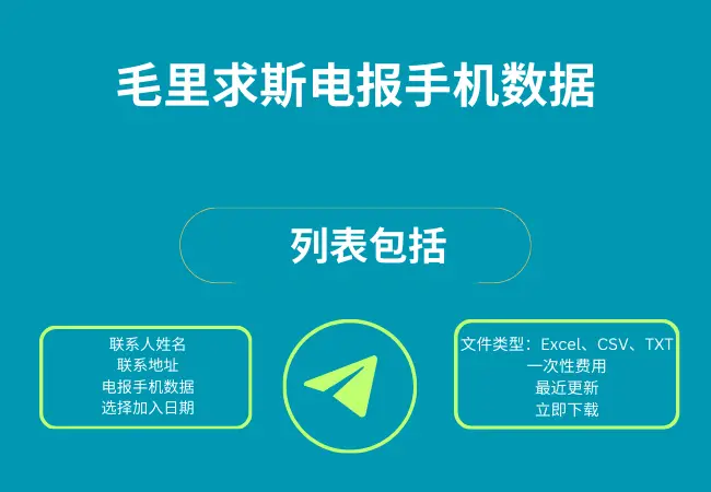 毛里求斯电报手机数据
