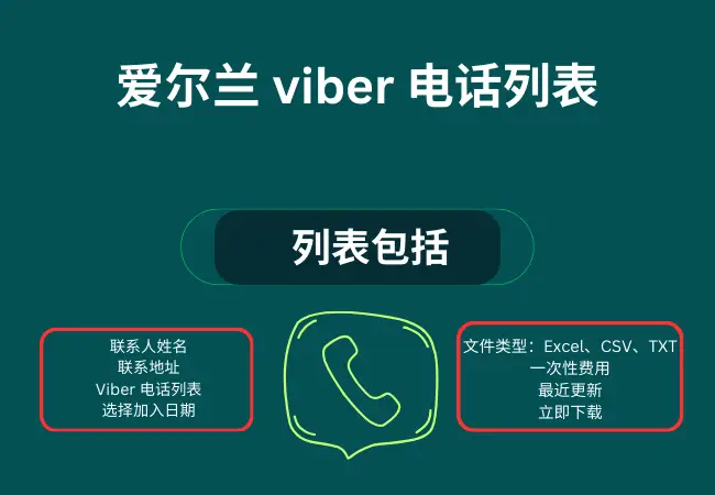 爱尔兰 viber 电话列表