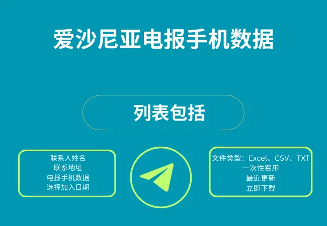 爱沙尼亚电报手机数据