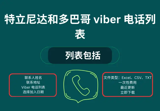 特立尼达和多巴哥 viber 电话列表