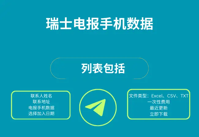 瑞士电报手机数据