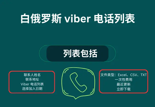 白俄罗斯 viber 电话列表