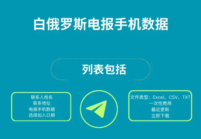 白俄罗斯电报手机数据